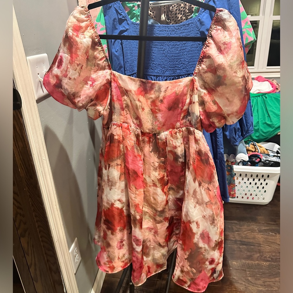 Large Organza Vestique Dress